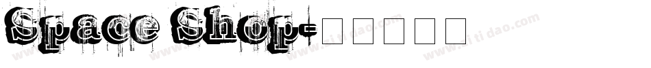 Space Shop字体转换